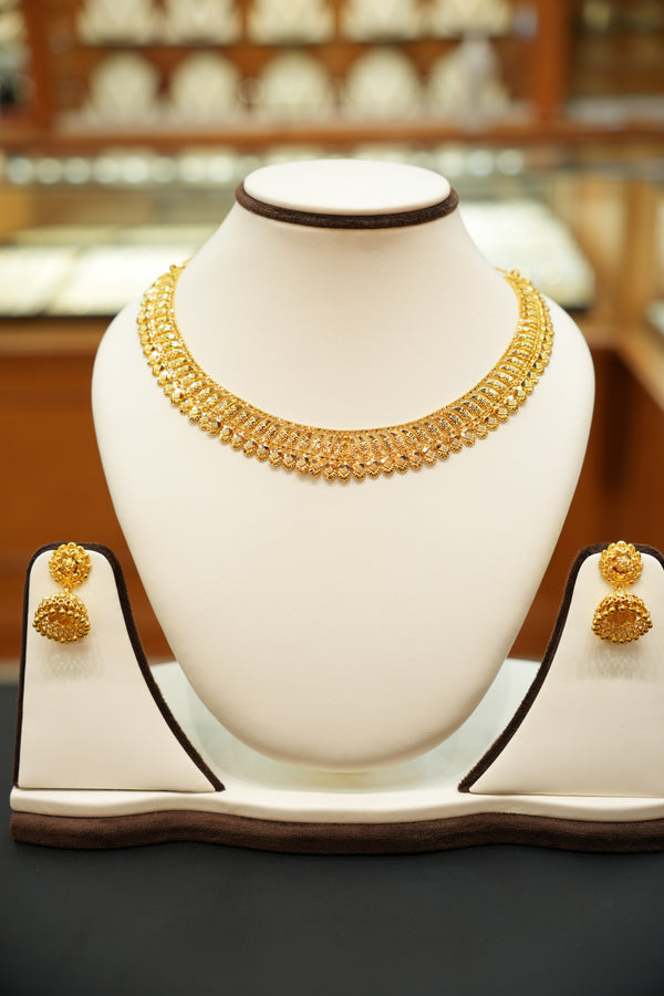 22K Gold Elegant Wedding Set