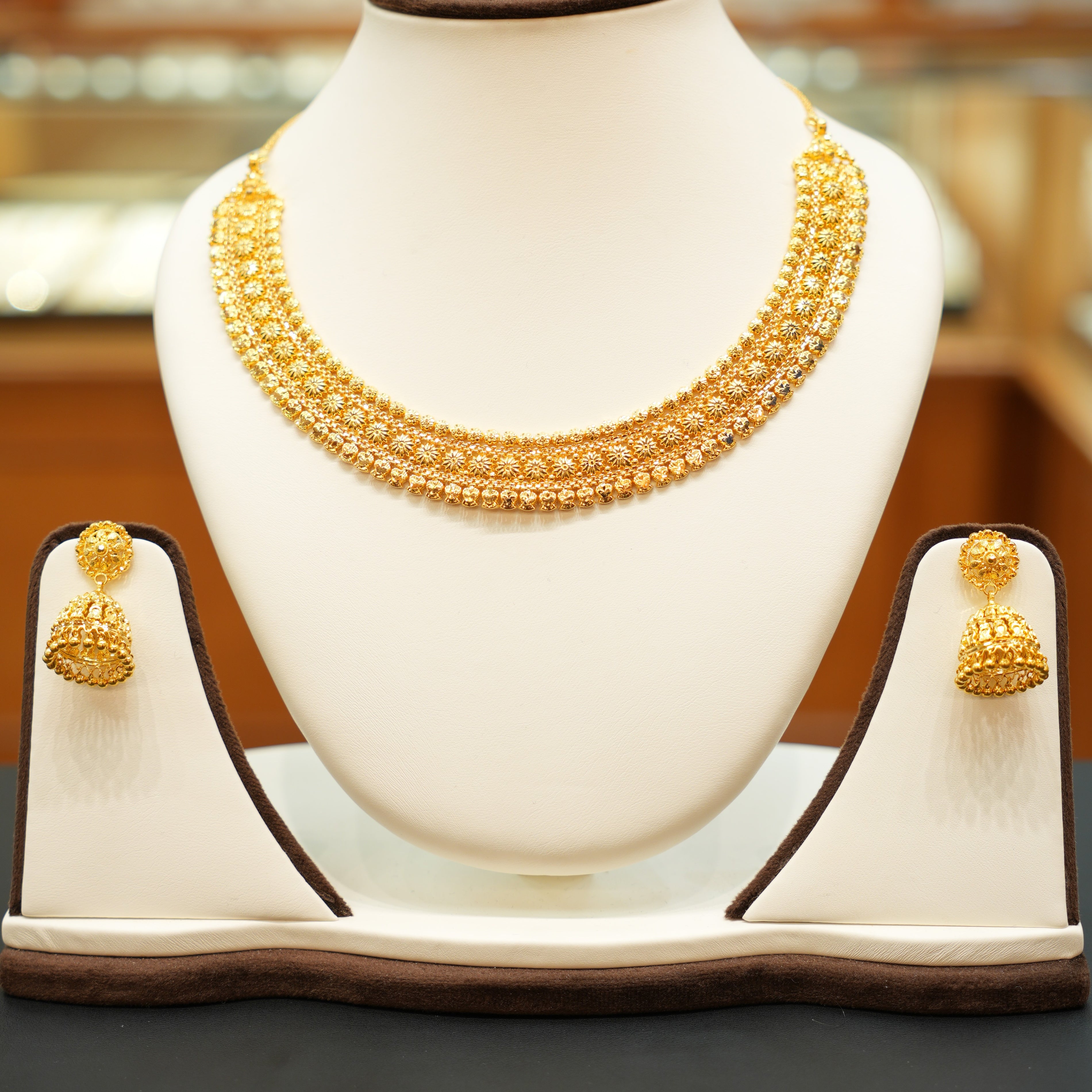 22K Gold Bridal Choker Set