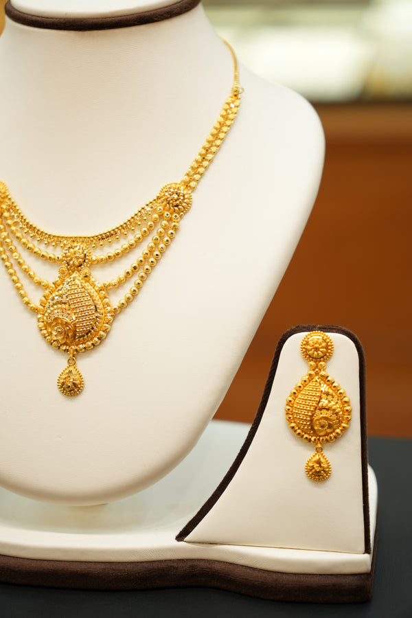 22K Gold Luxury Wedding Set