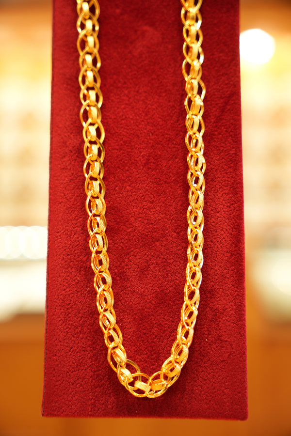 22K Gold Classic Mens Chain