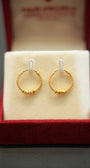 22K Gold Ladies Hoop Earrings