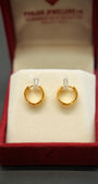 22K Gold Ladies Hoop Earrings