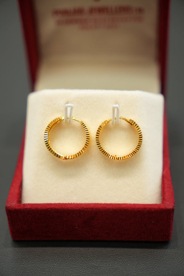 22K Gold Ladies Earrings