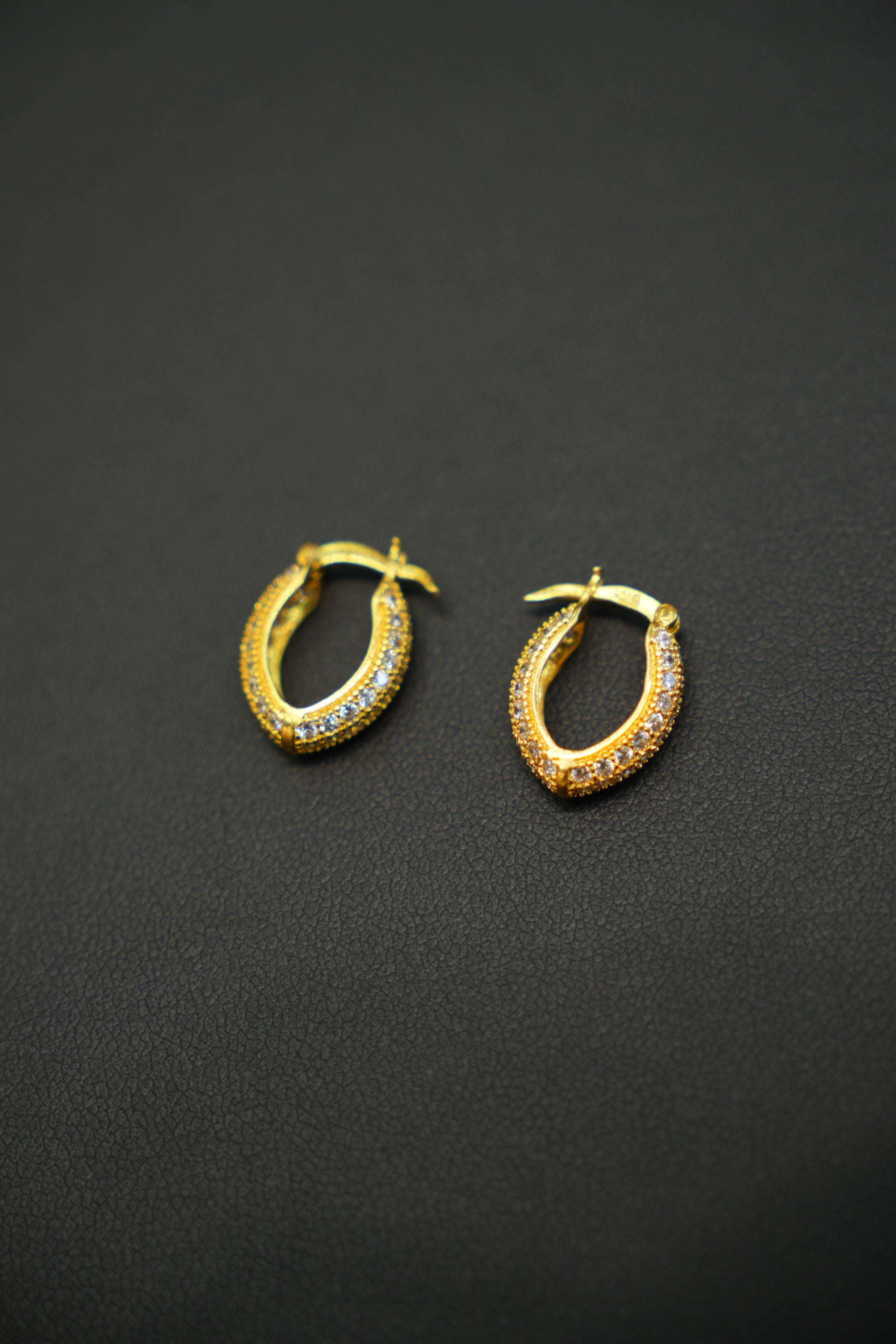 22K Gold Luxury Hoop Earrings