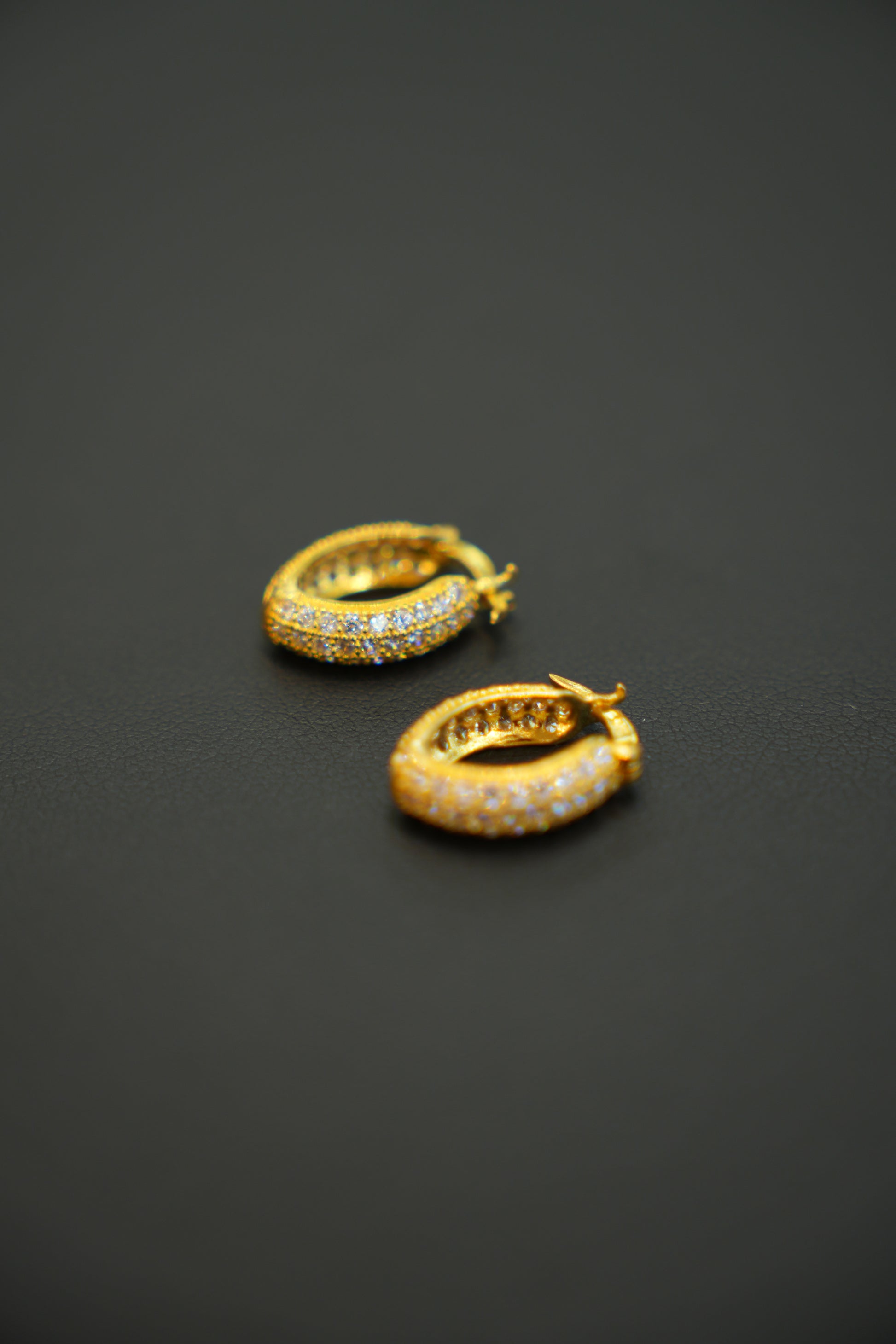 22K Gold Luxury Hoop Earrings