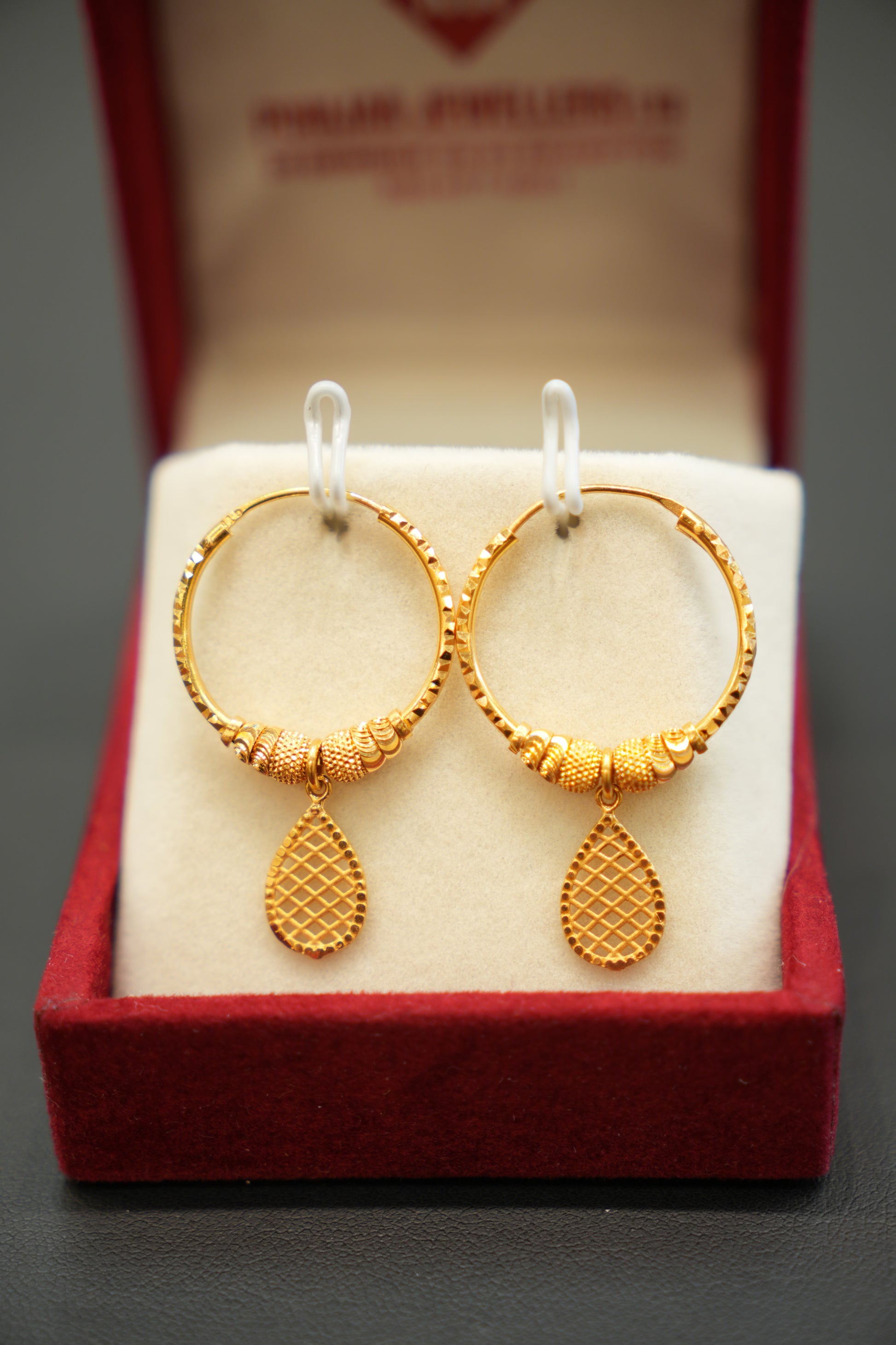 22K Gold Ladies Earrings