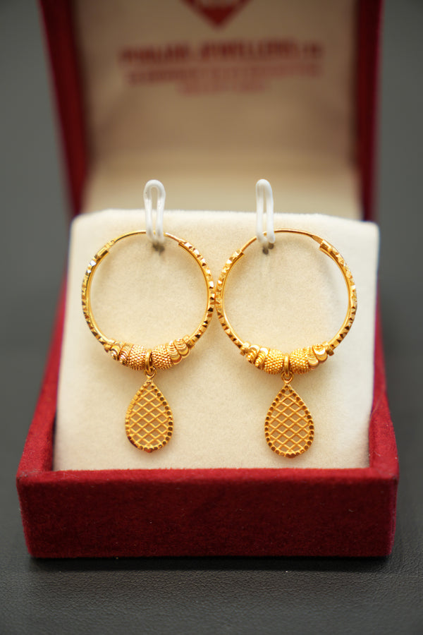 22K Gold Ladies Earrings