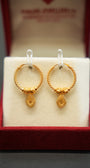 22K Gold Daily Wear Hoops