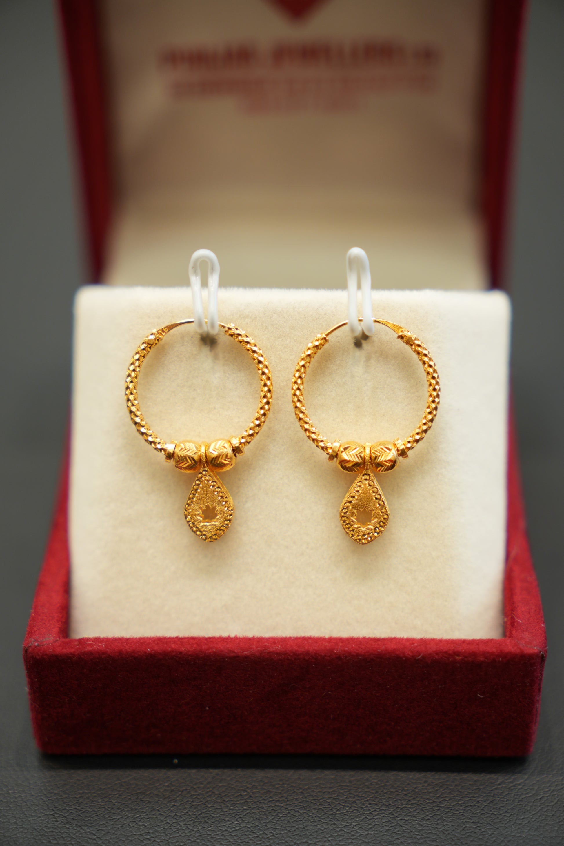22K Gold Daily Wear Hoops