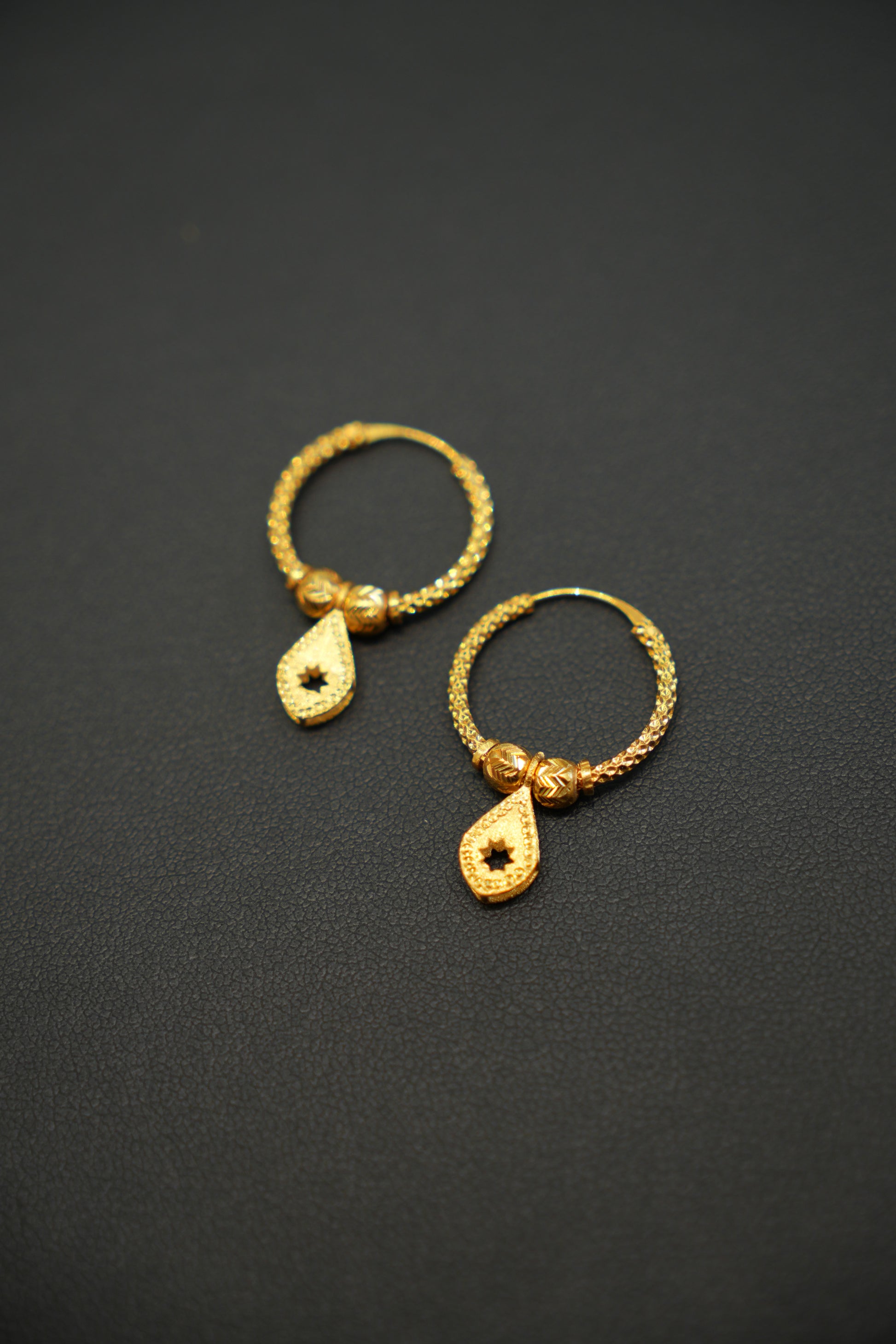 22K Gold Daily Wear Hoops