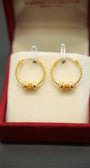 22K Gold Ladies Hoop Earrings