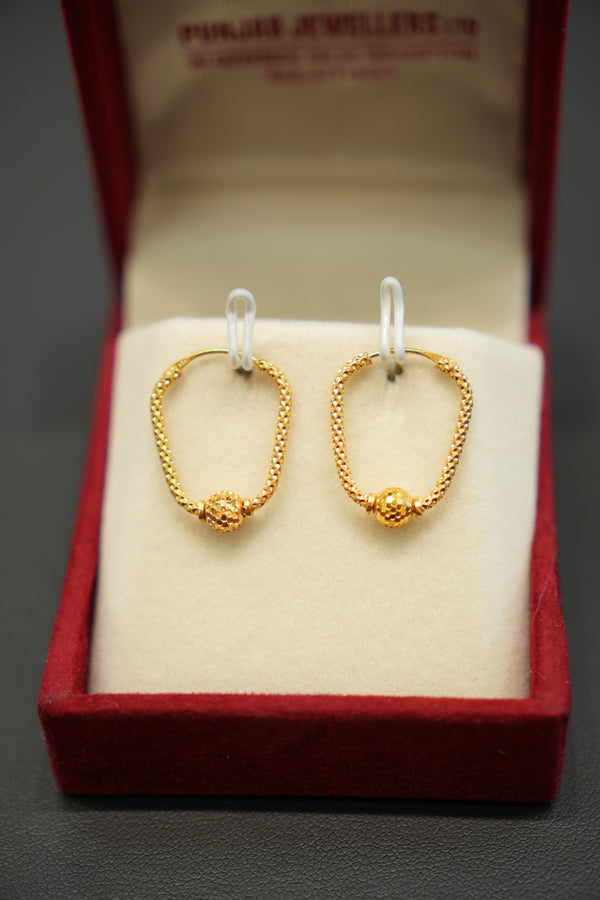 22K Gold Ladies Earrings