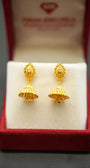 22K Gold Jhumka Earrings