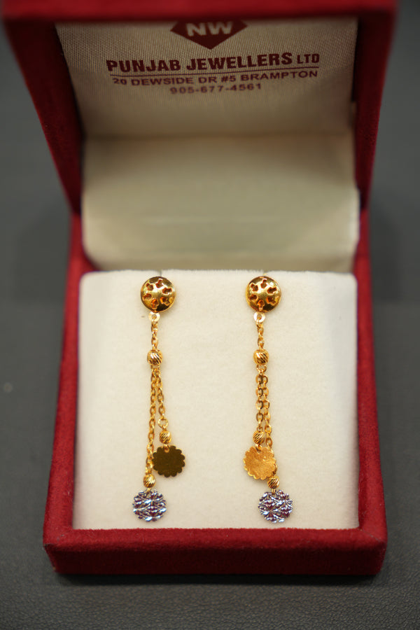 22K Gold Ladies Earrings