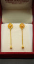 Beautiful 22 karat gold earrings for daily wear