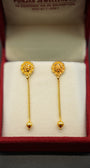 Beautiful 22 karat gold earrings for daily wear