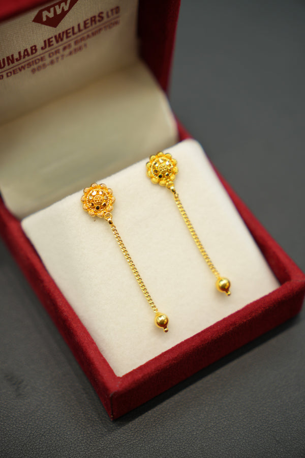 22K Gold Ladies Earrings