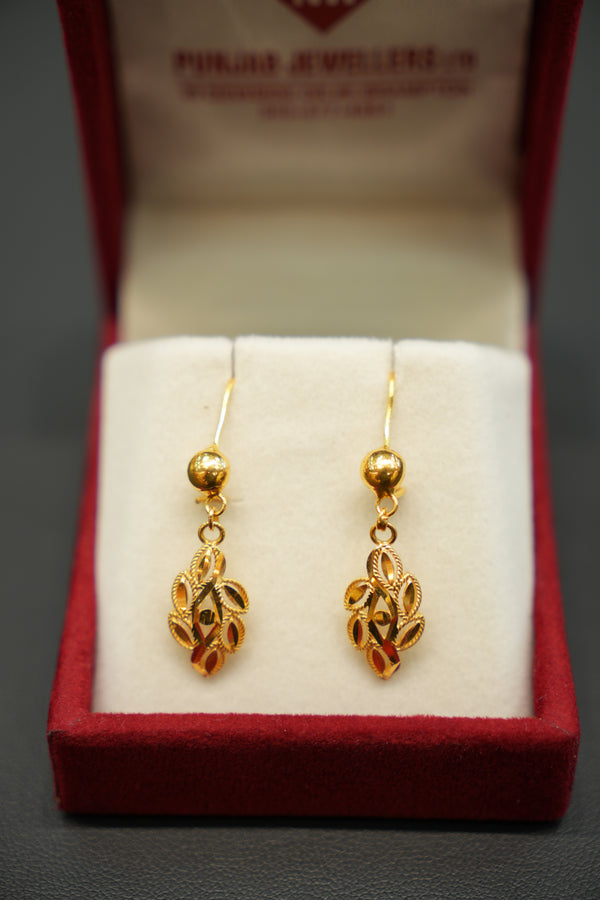 22K Gold Ladies Earrings