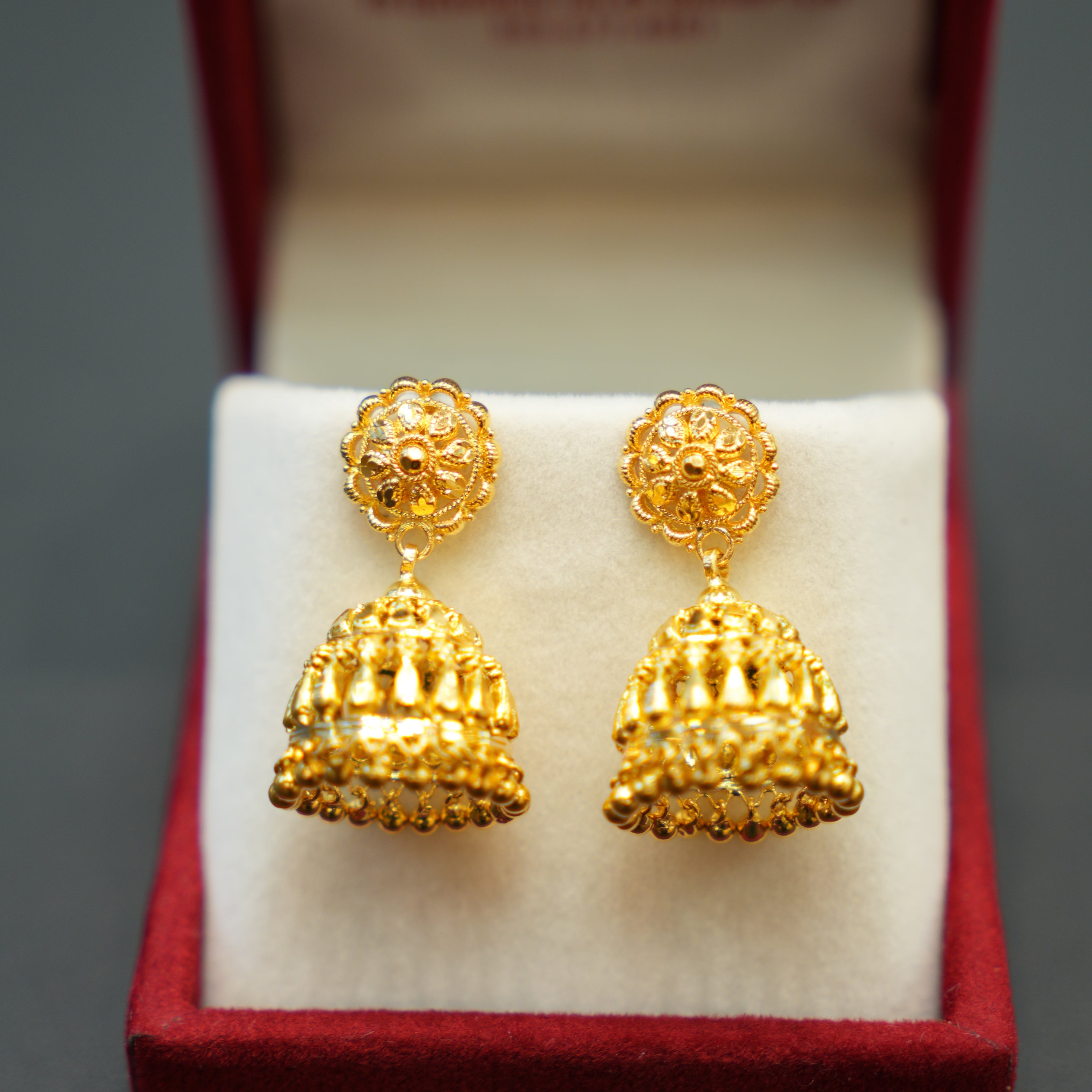 22K Gold Ladies Earrings
