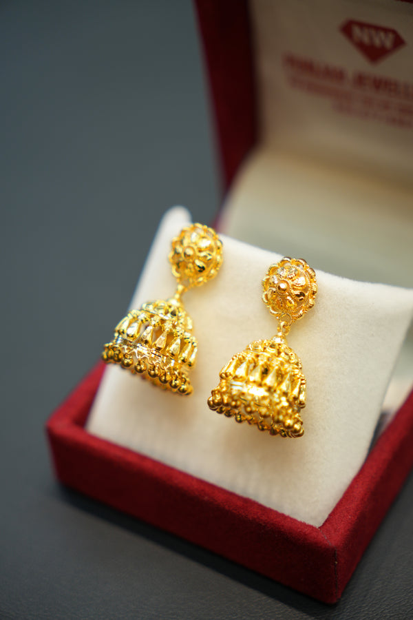 22K Gold Ladies Earrings