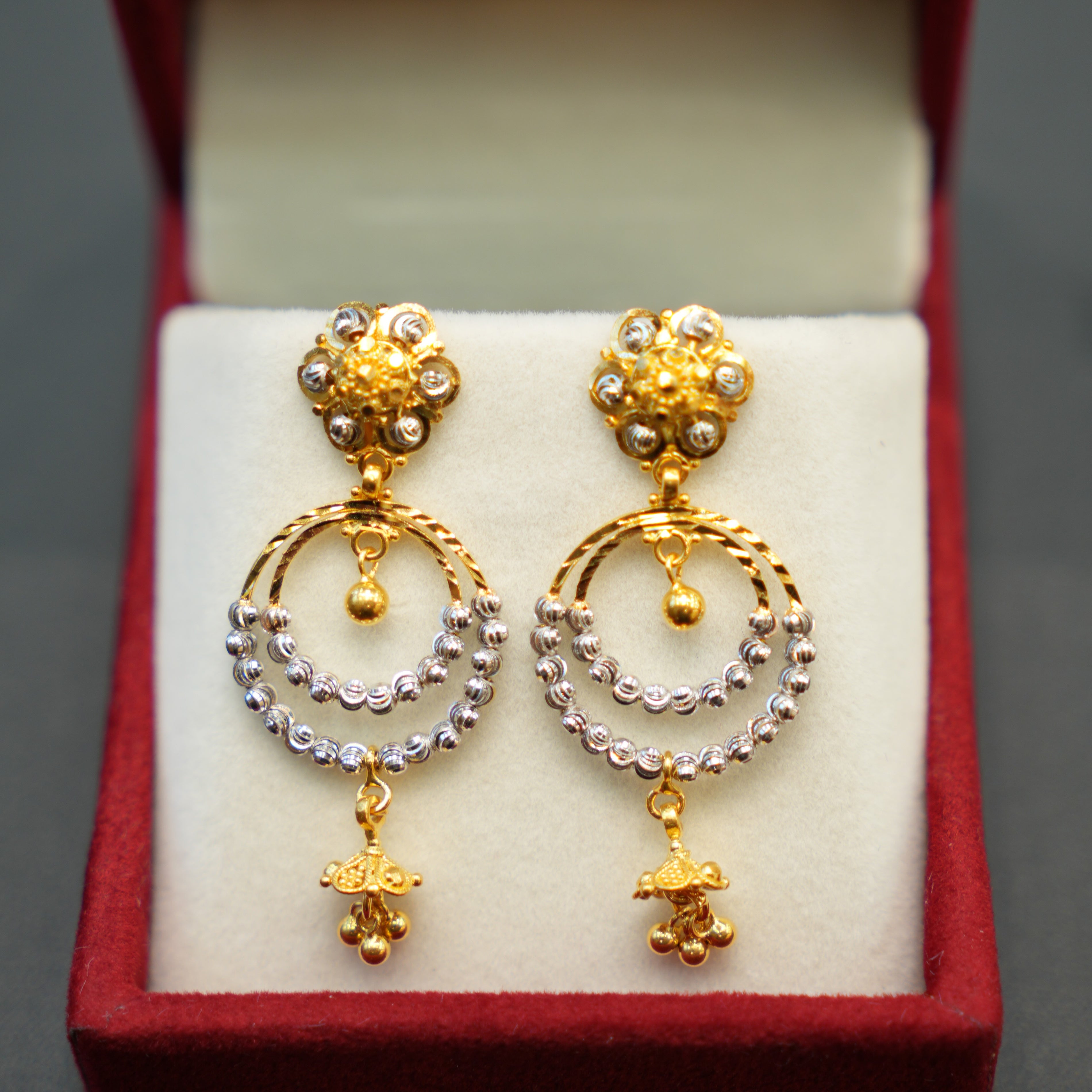 22K Gold Daily Wear Earrings