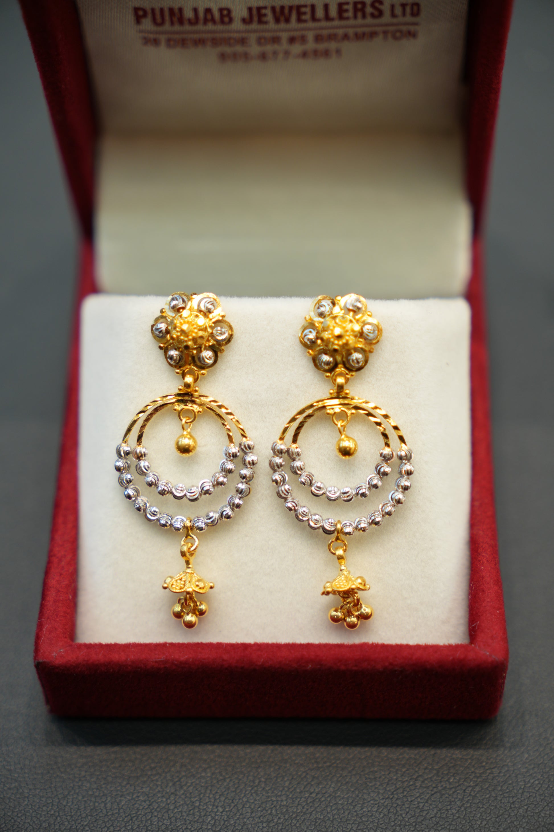 22K Gold Daily Wear Earrings
