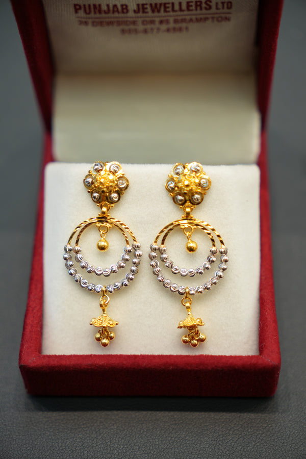22K Gold Daily Wear Earrings