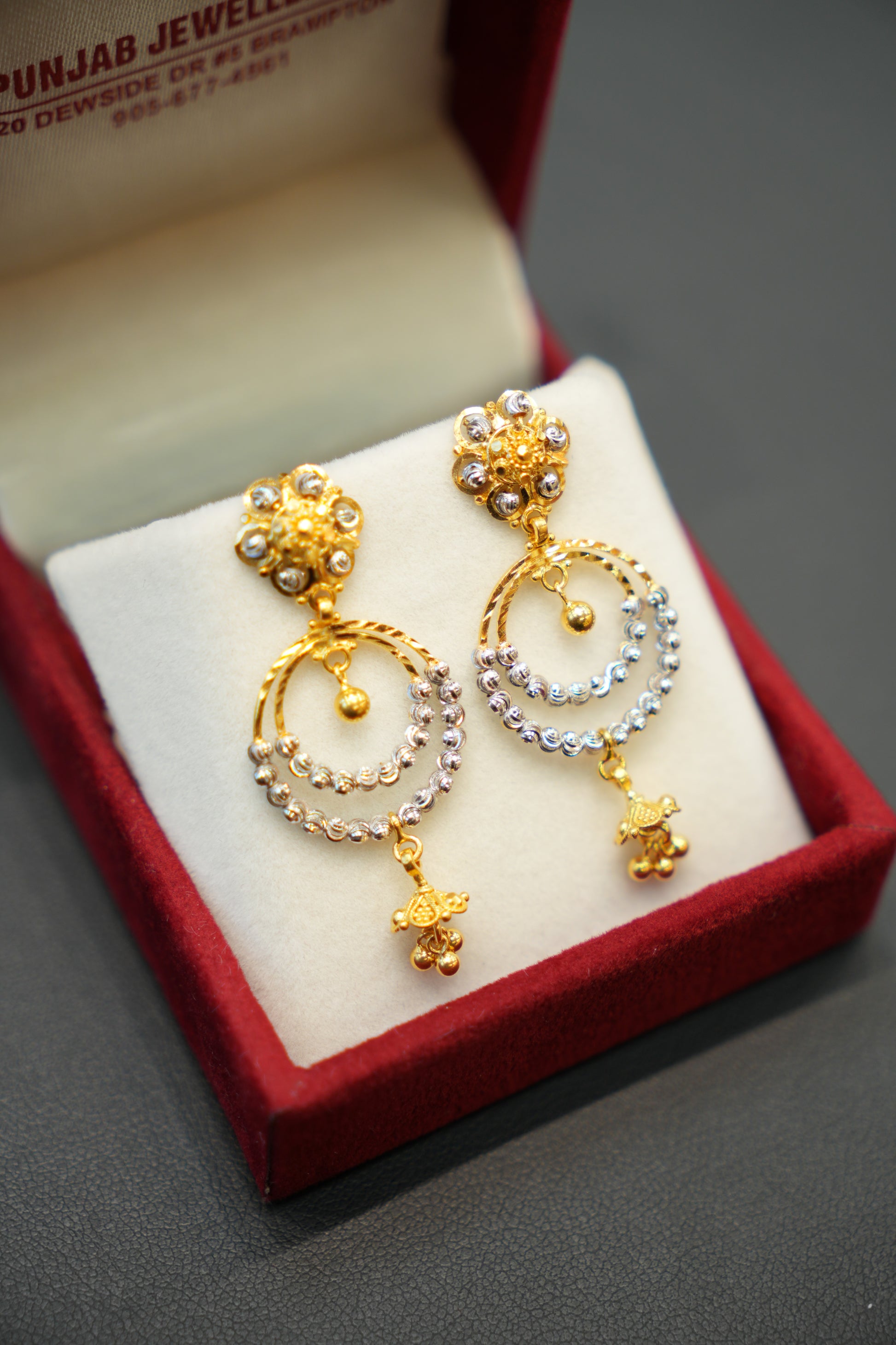 22K Gold Daily Wear Earrings