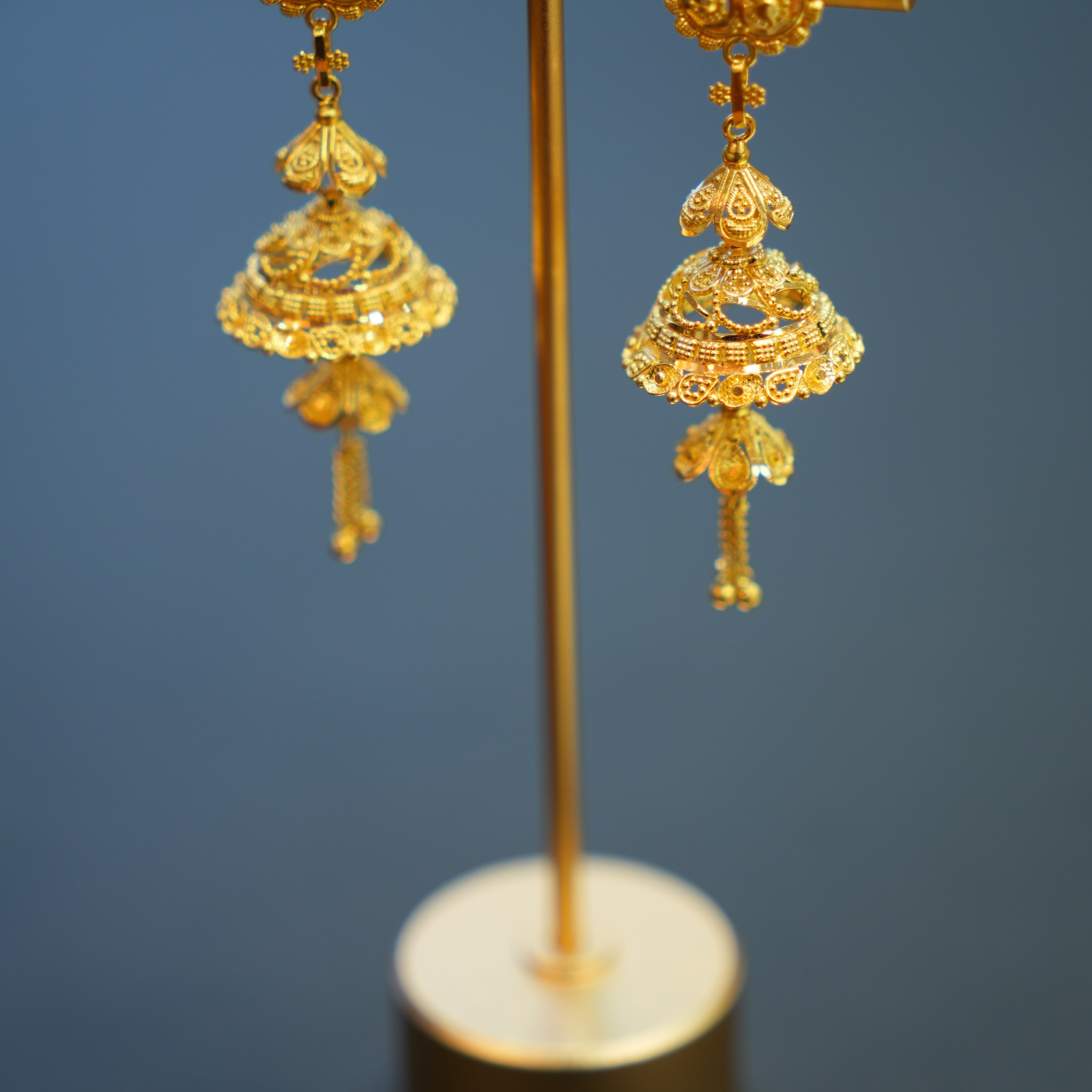 22K Gold Ladies Earrings