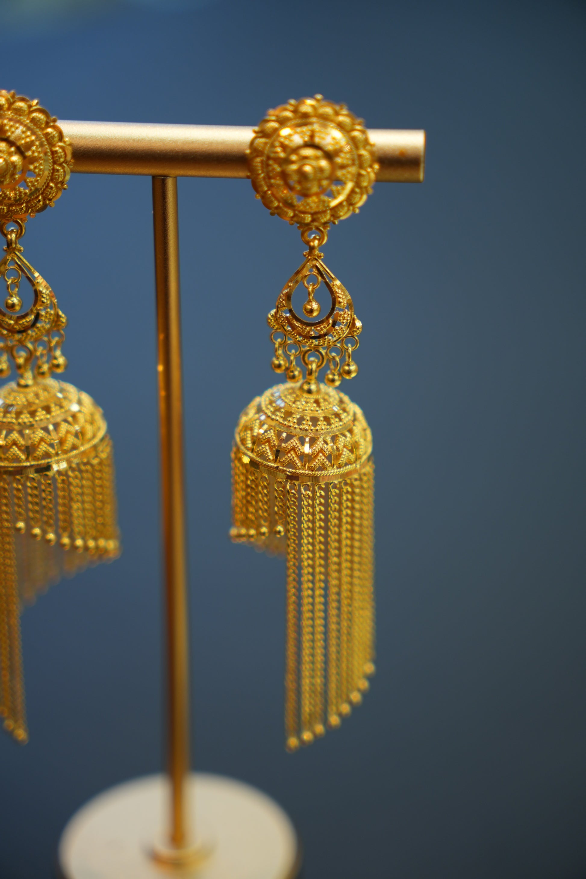 22K Gold Ethnic Ladies Earrings