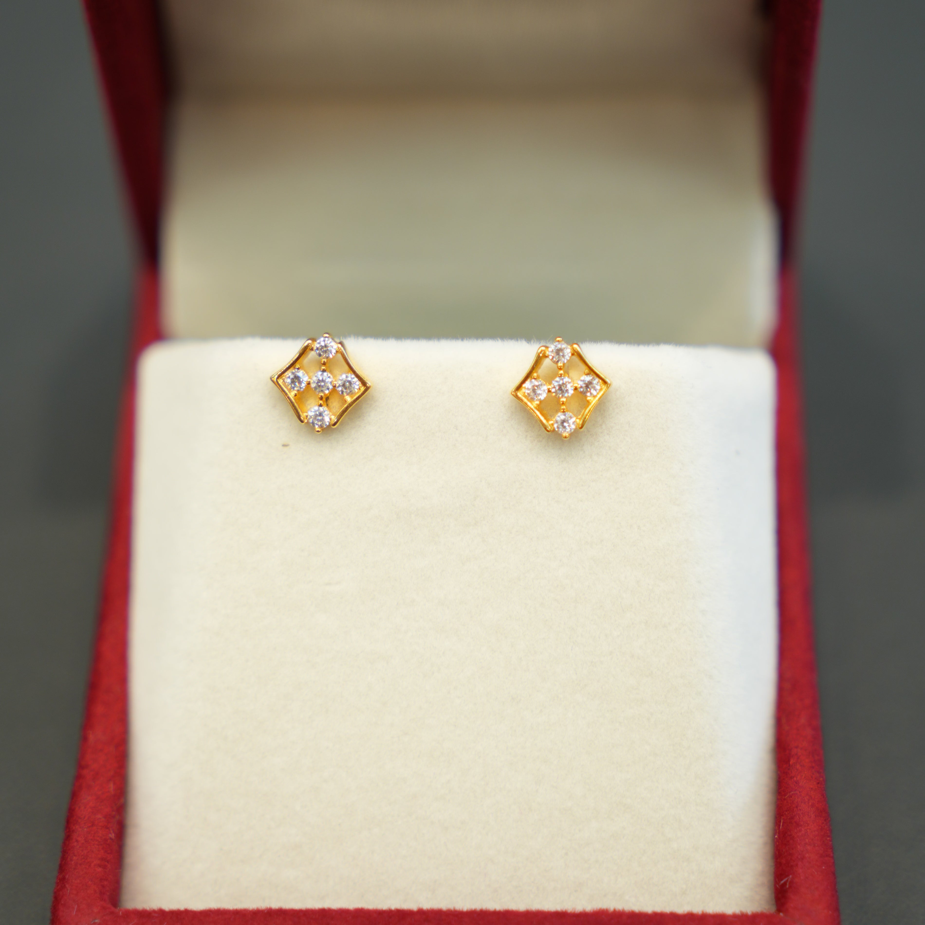 22K gold earrings for women