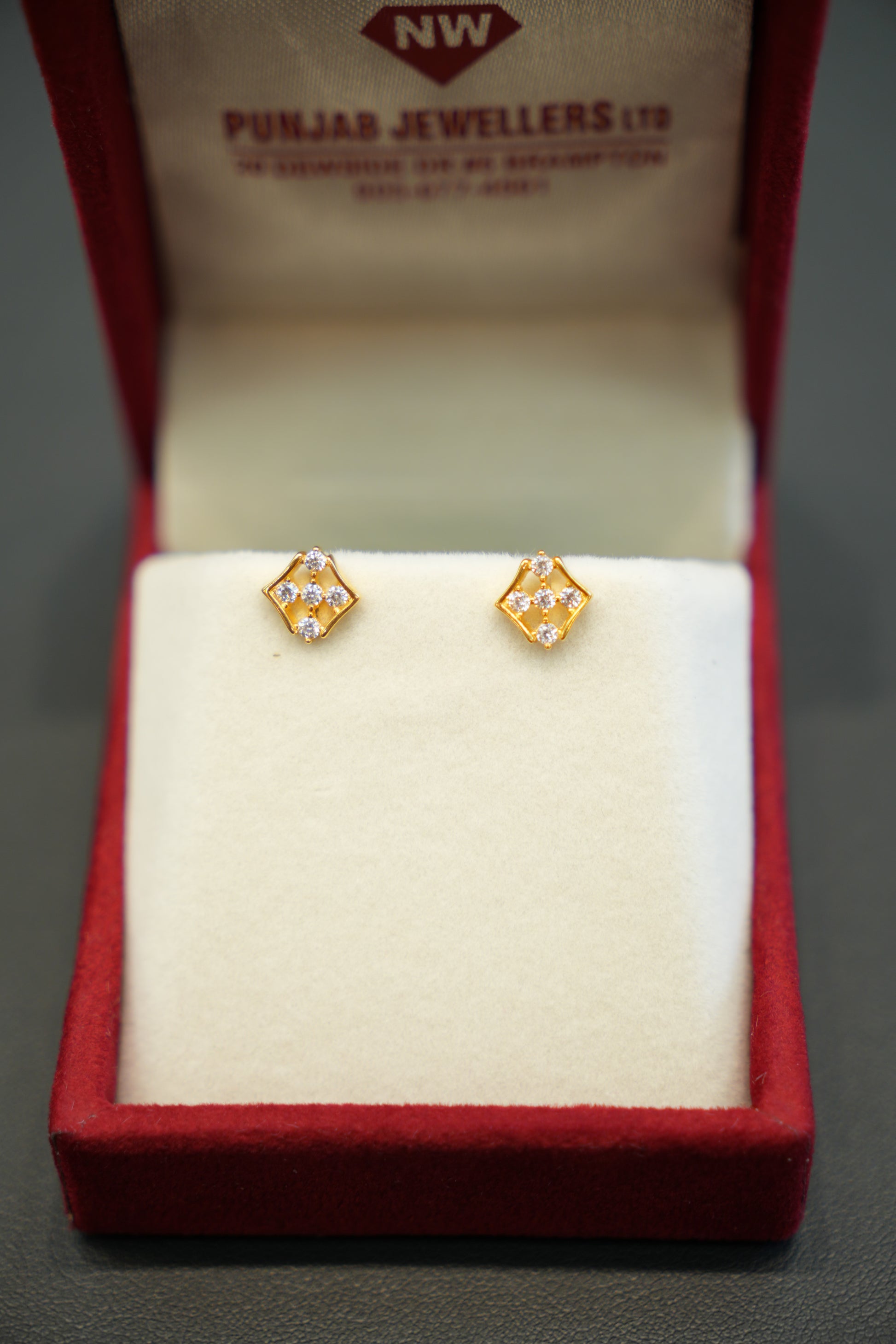22K gold earrings for women