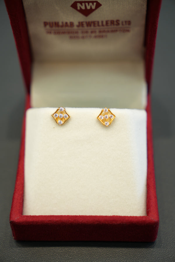 22K Gold Ladies Earrings
