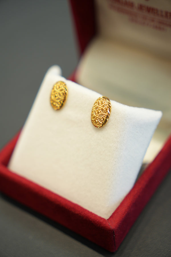 22K Gold Ladies Earrings