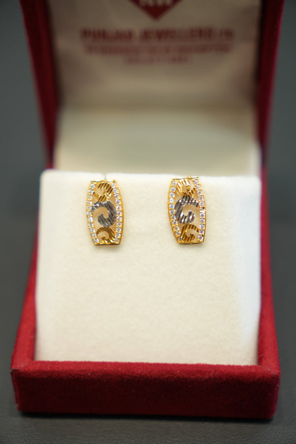 22K Gold Ladies Earrings