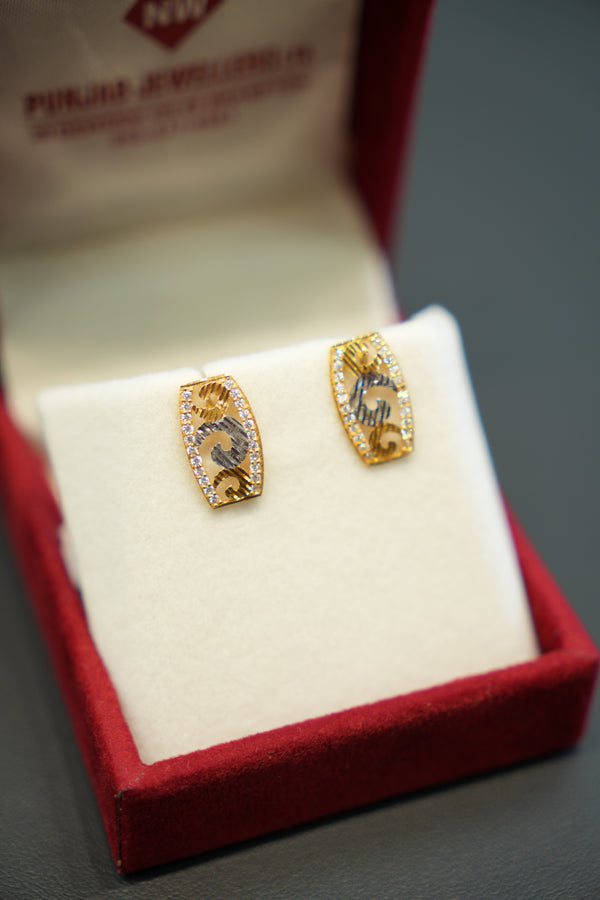 22K Gold Ladies Earrings