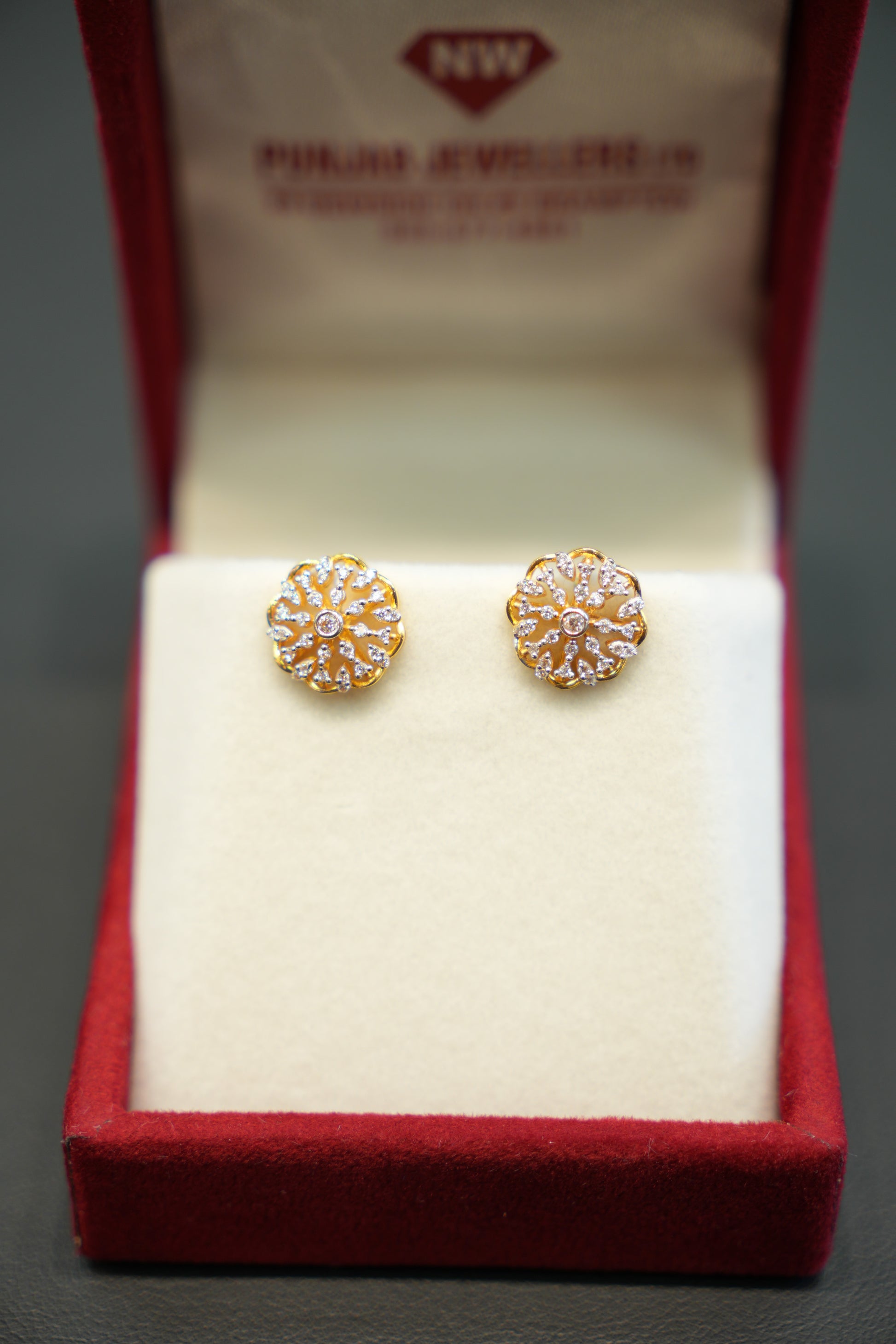 22K Gold Fancy Drop Earrings