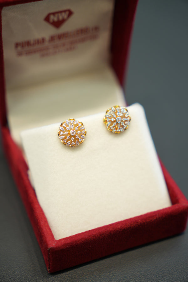 22K Gold Fancy Drop Earrings