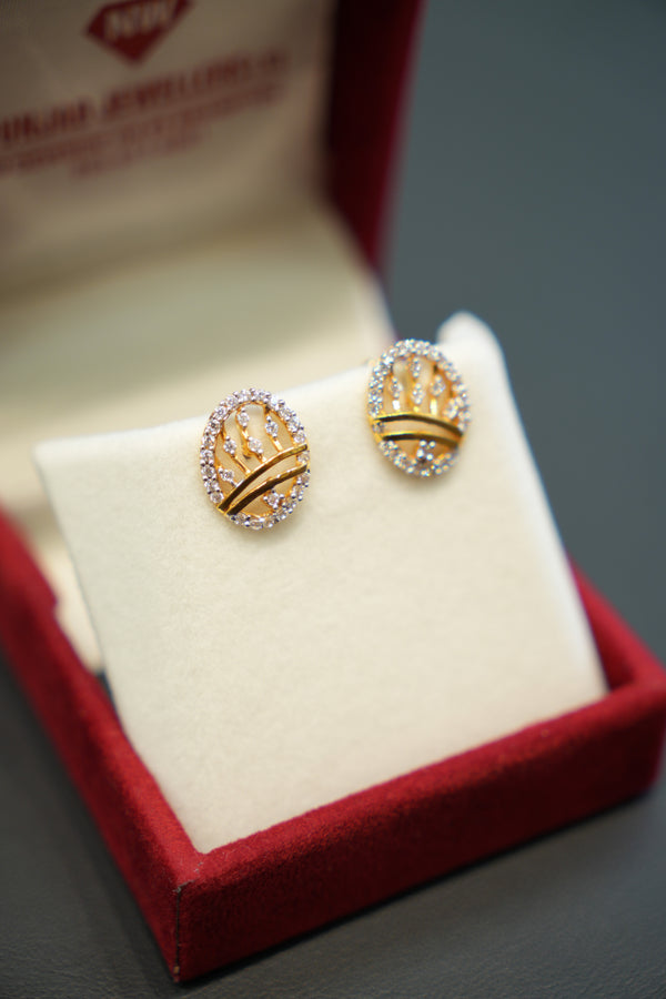 22K Gold Ladies Earrings