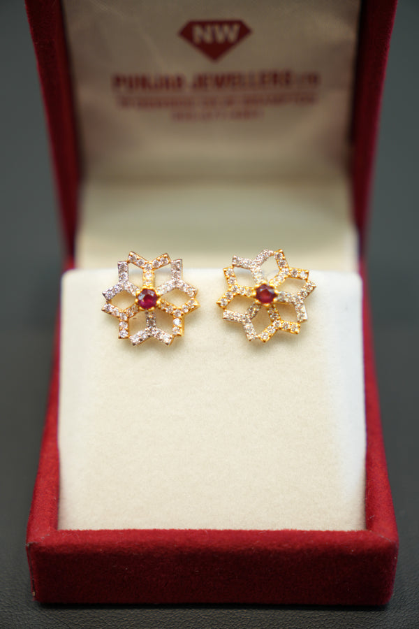 22K Gold Ladies Earrings
