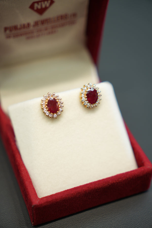 22K Gold Ladies Earrings