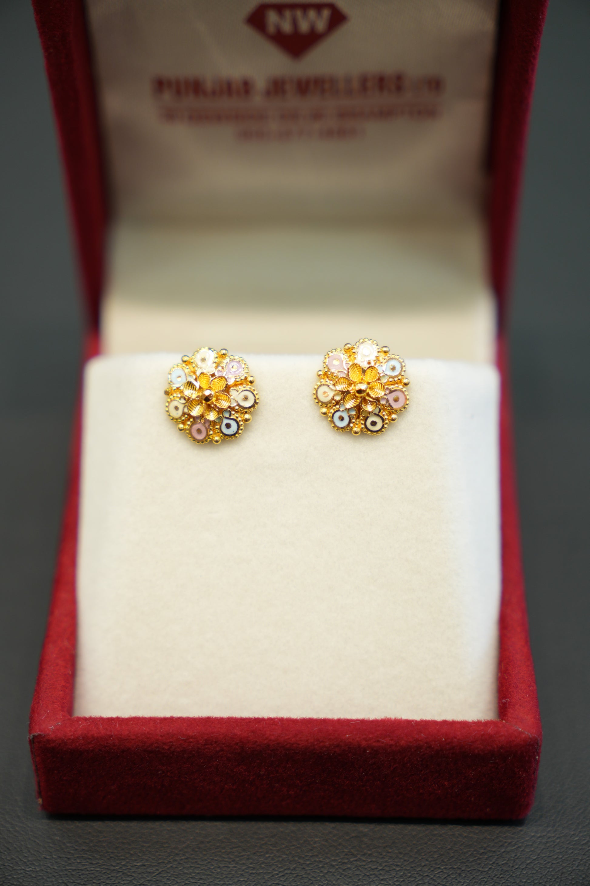 22K Gold Trendy Ladies Earrings