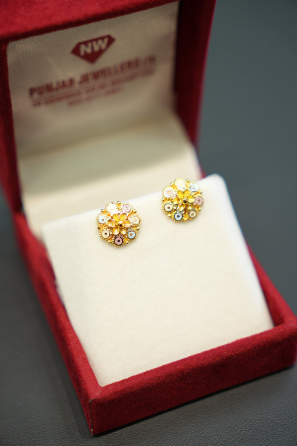 22K Gold Ladies Earrings