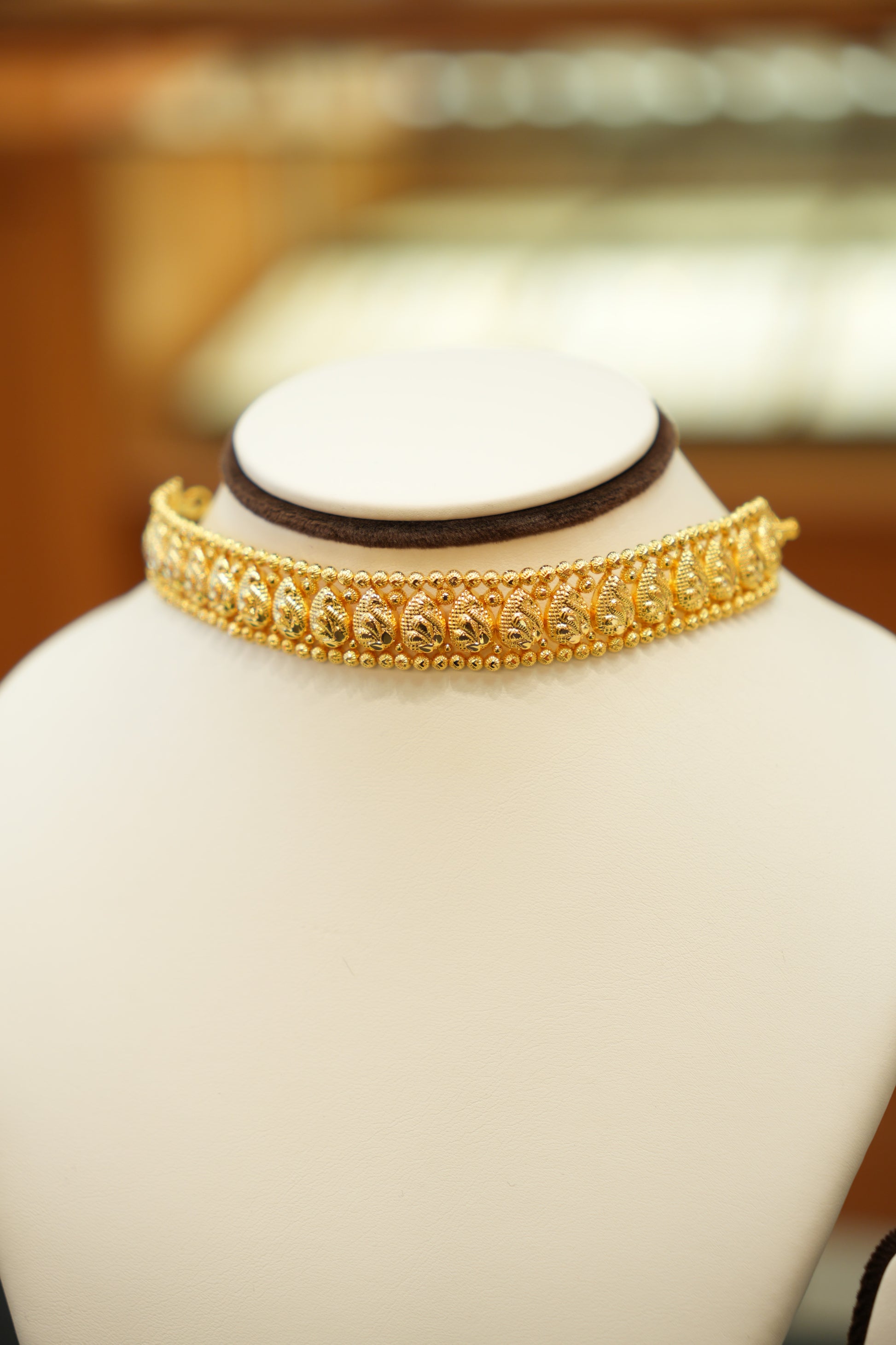 22K Gold Designer Necklace Set