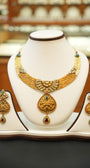 22K Gold Designer Antique Necklace Set