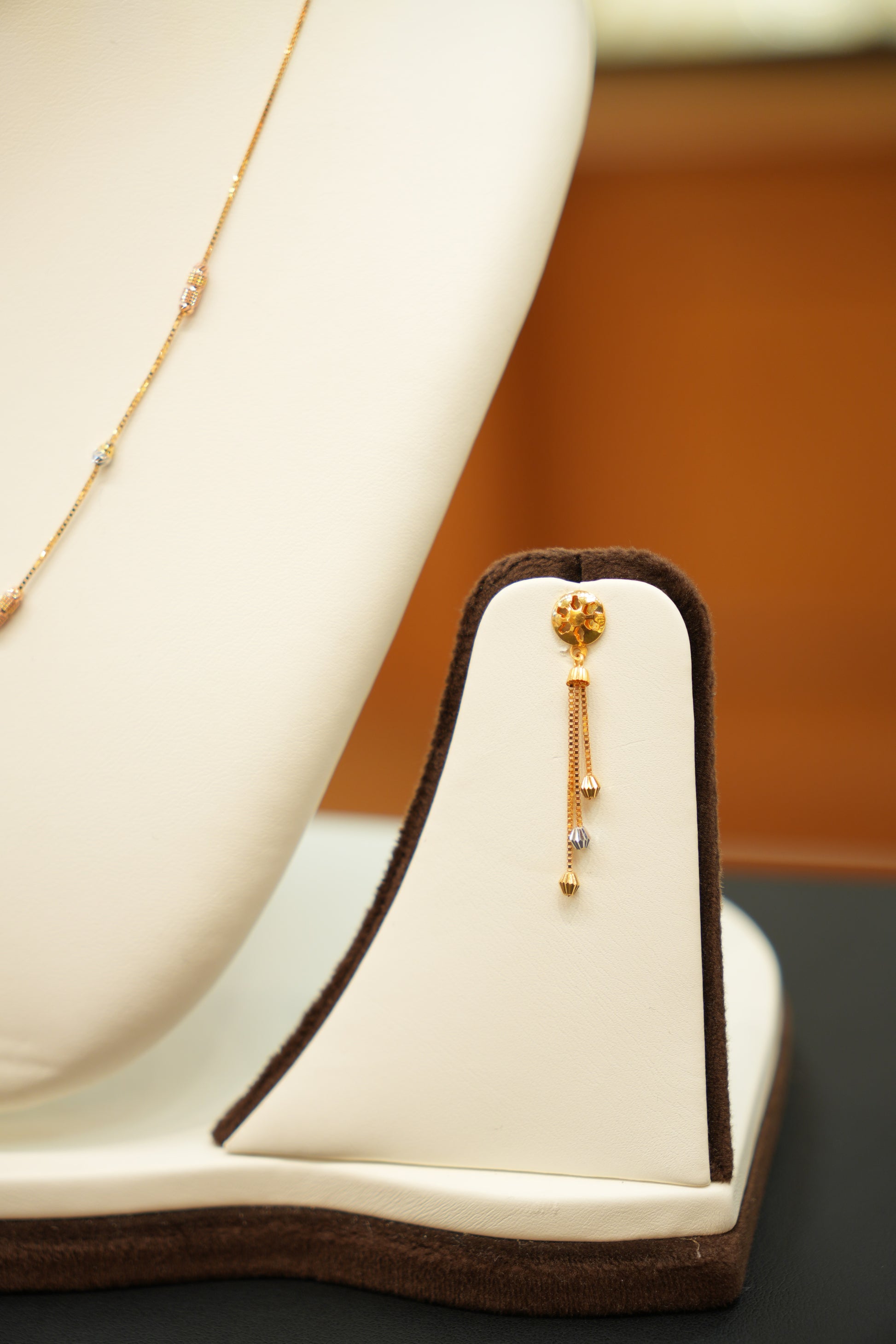 22K Gold Designer Ladies Necklace Set