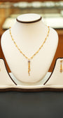 22K Gold Designer Ladies Necklace Set
