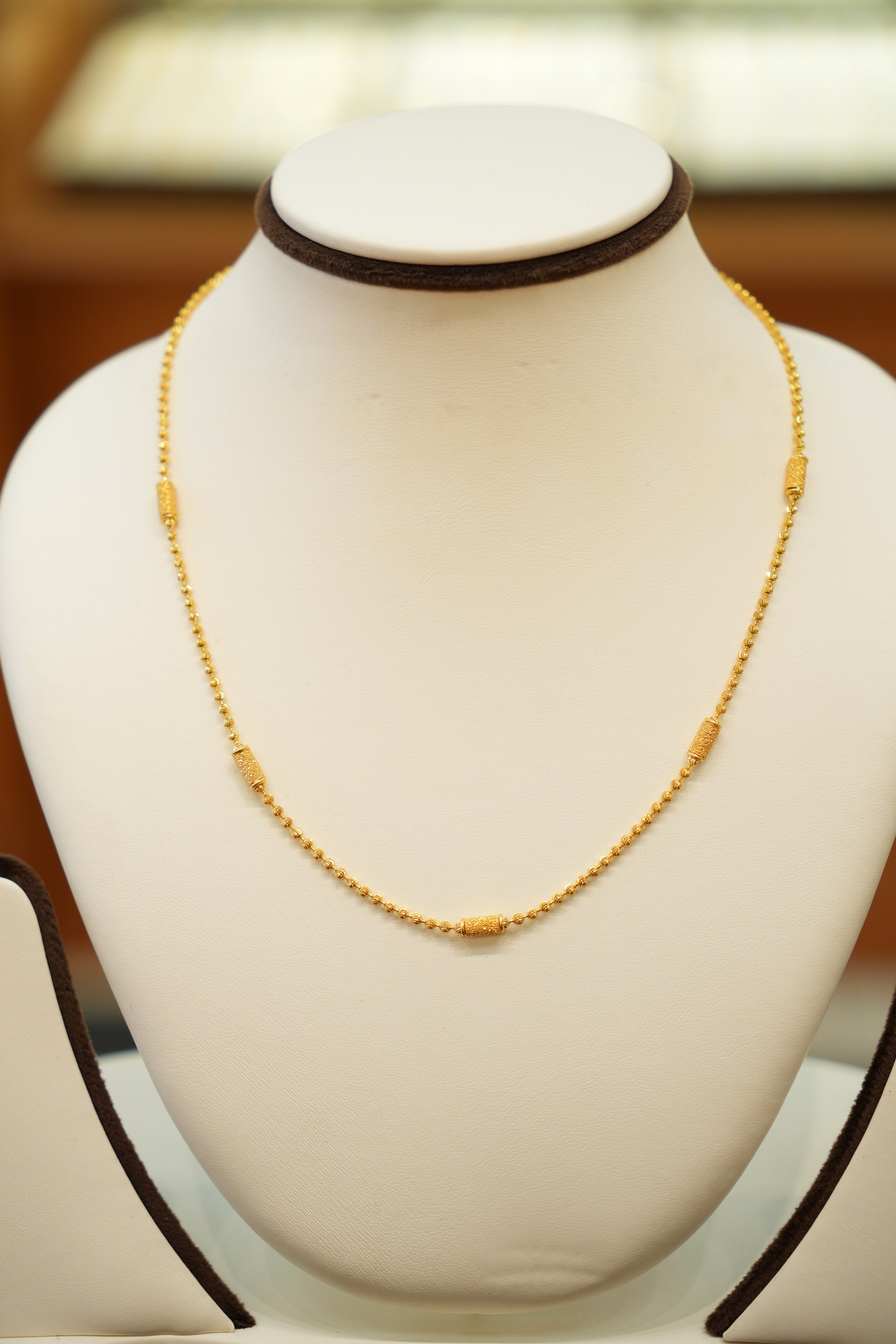 22K Gold Designer Ladies Necklace Set