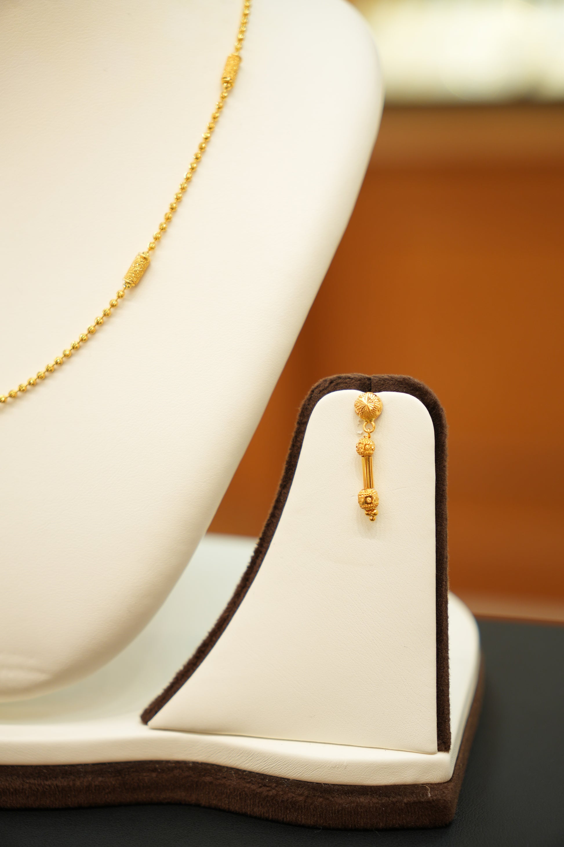 22K Gold Designer Ladies Necklace Set