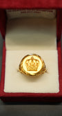 22k Gold Designer Men's Ring